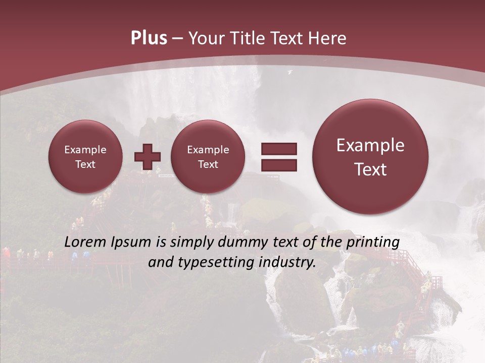 Bridal Cliff River PowerPoint Template