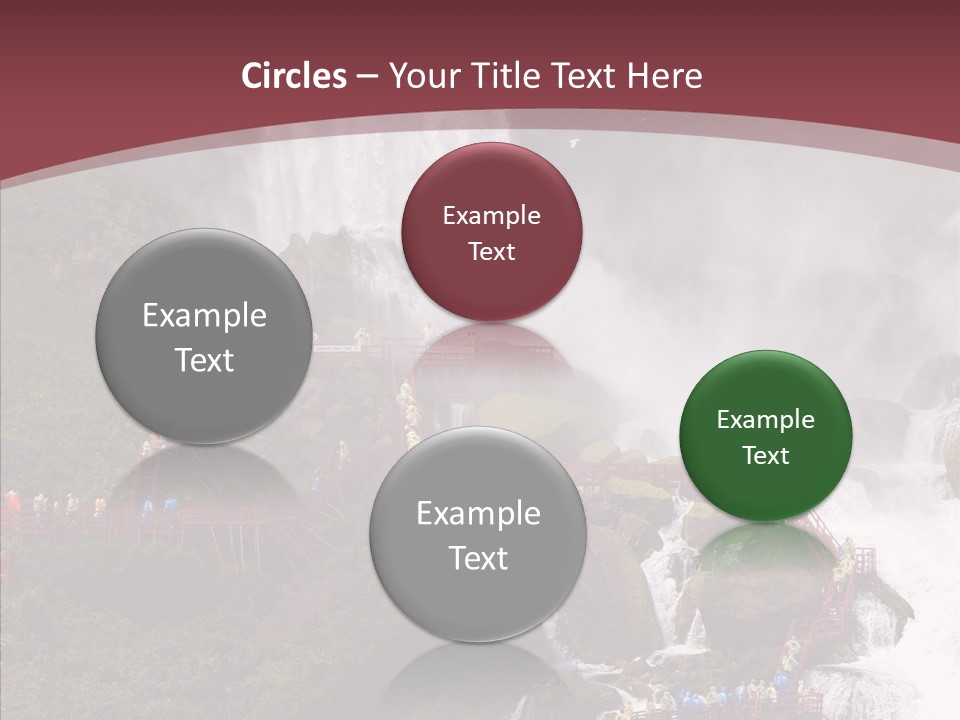 Bridal Cliff River PowerPoint Template