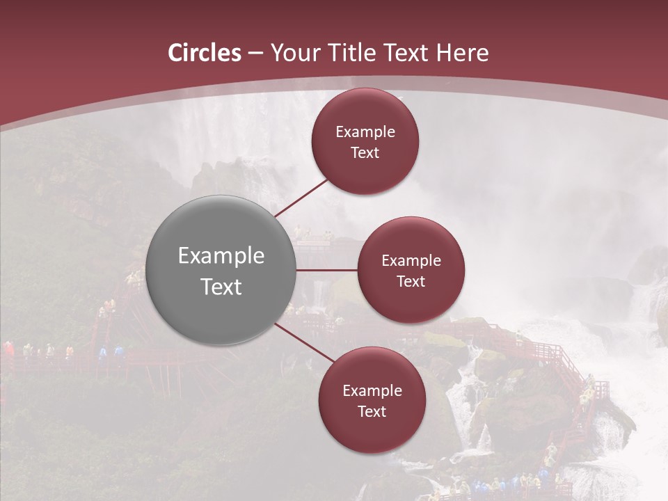 Bridal Cliff River PowerPoint Template