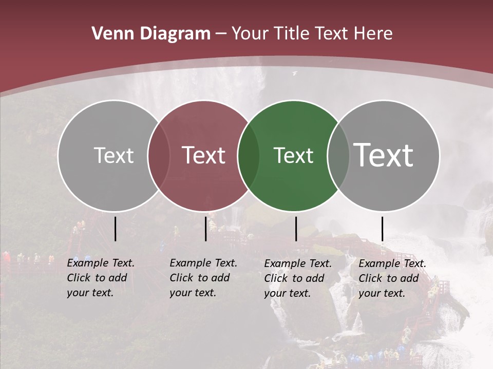 Bridal Cliff River PowerPoint Template