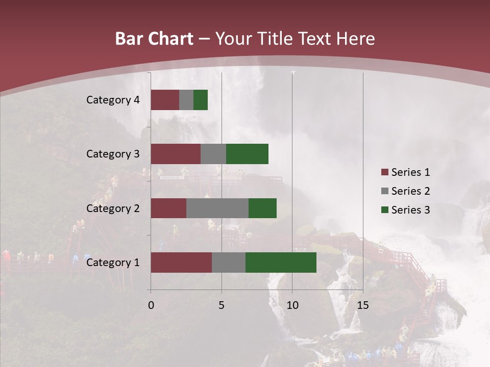 Bridal Cliff River PowerPoint Template