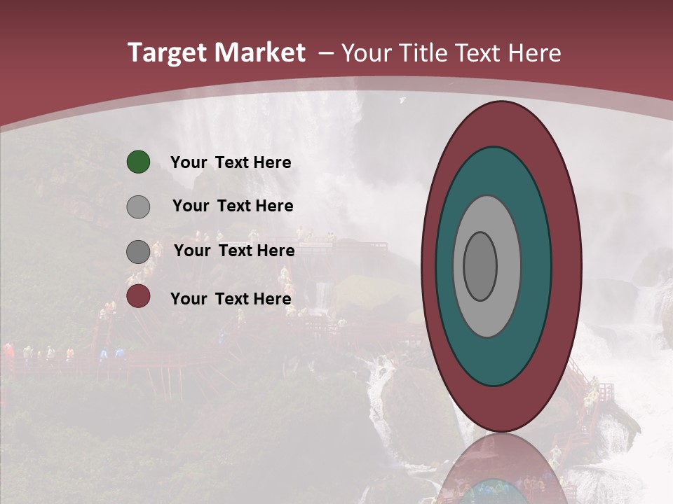 Bridal Cliff River PowerPoint Template