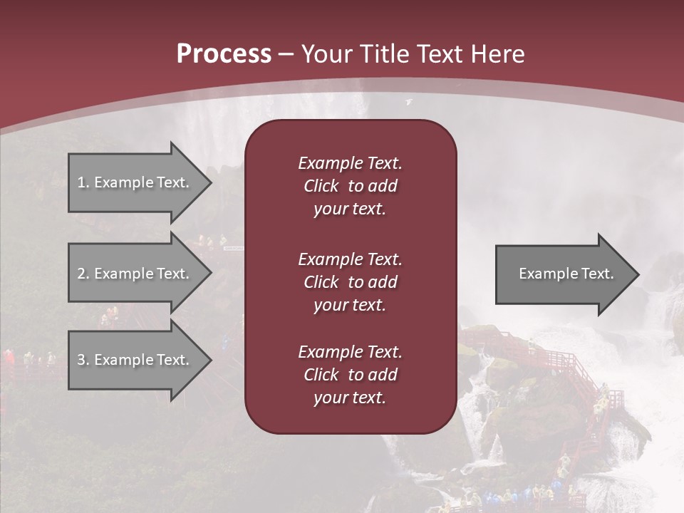 Bridal Cliff River PowerPoint Template
