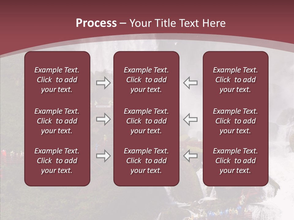 Bridal Cliff River PowerPoint Template