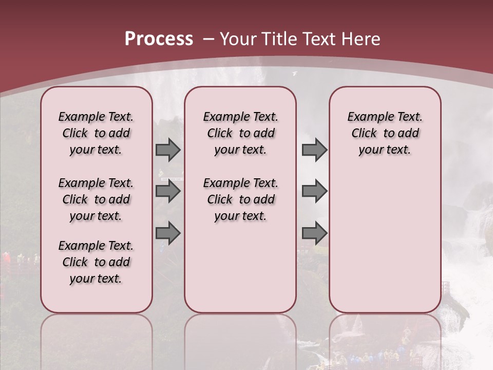 Bridal Cliff River PowerPoint Template