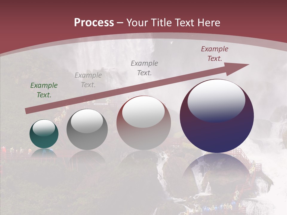 Bridal Cliff River PowerPoint Template