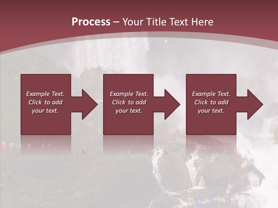 Bridal Cliff River PowerPoint Template