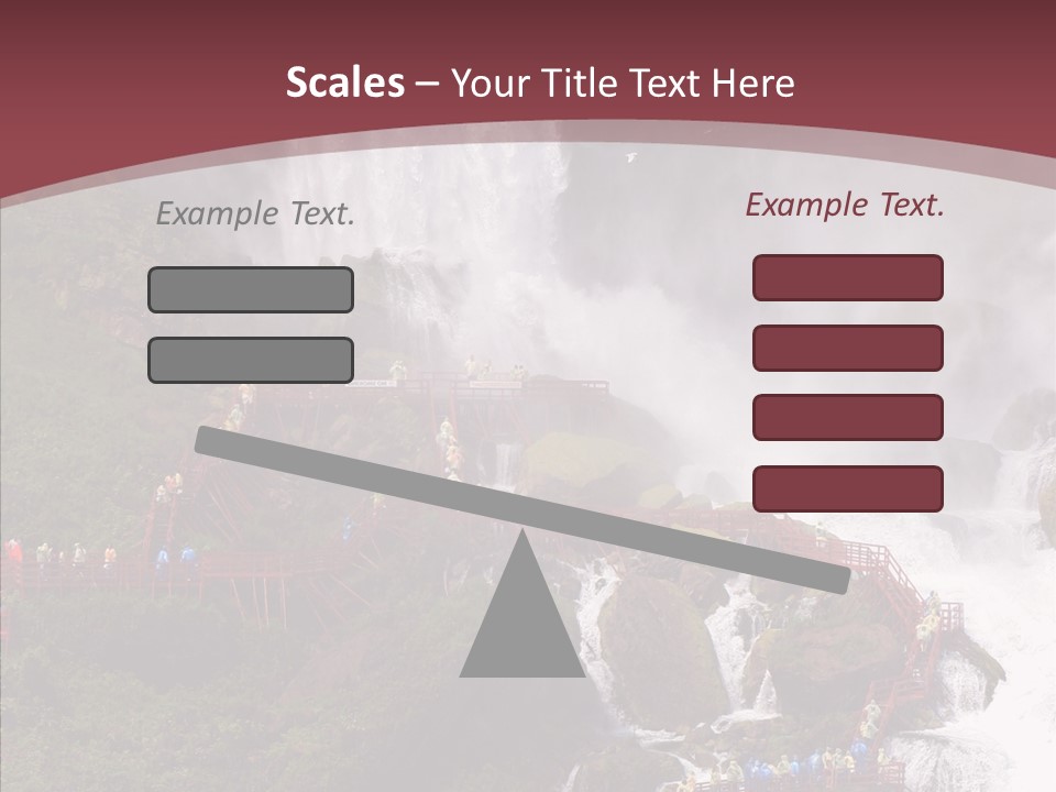 Bridal Cliff River PowerPoint Template