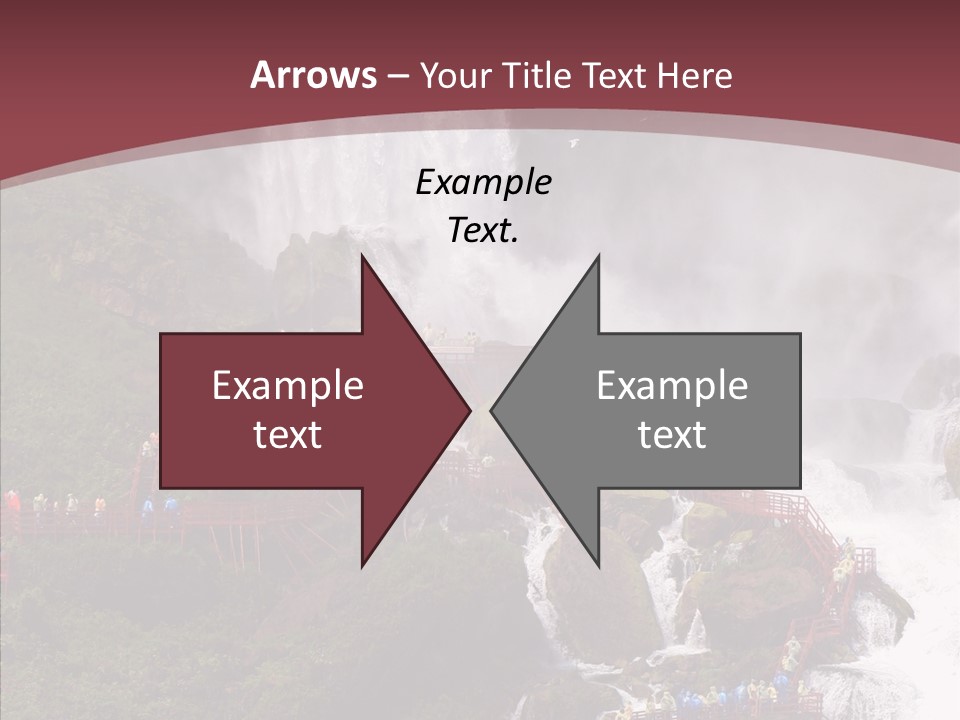 Bridal Cliff River PowerPoint Template