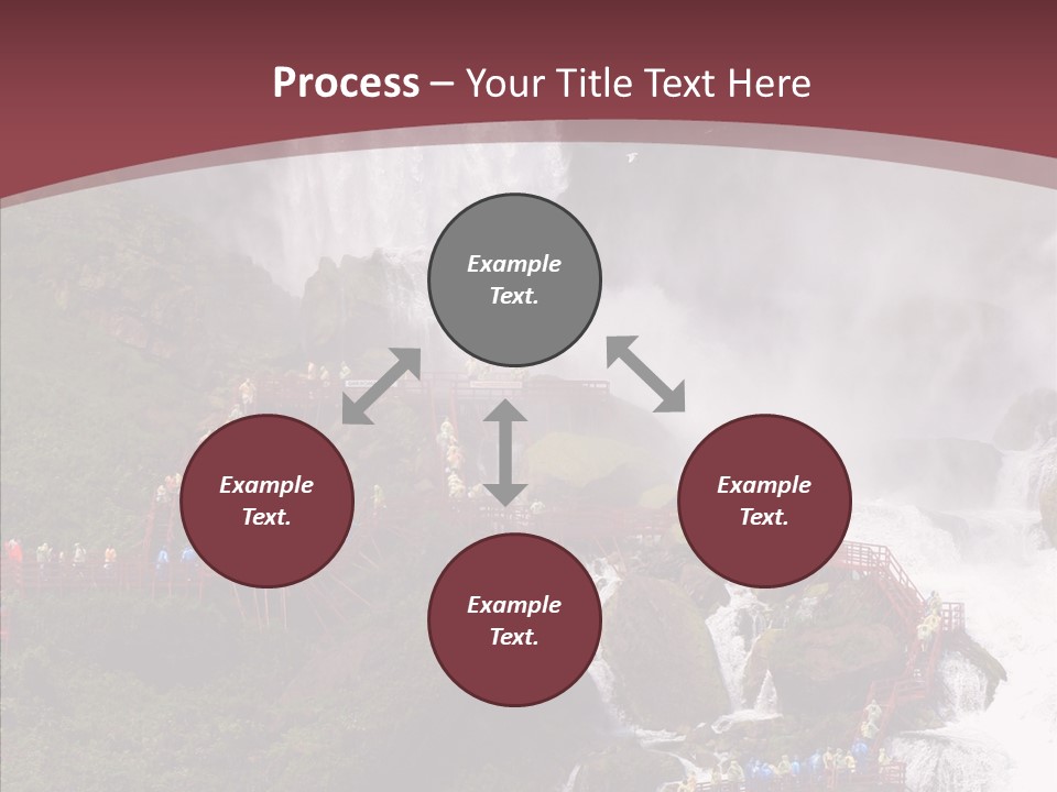 Bridal Cliff River PowerPoint Template