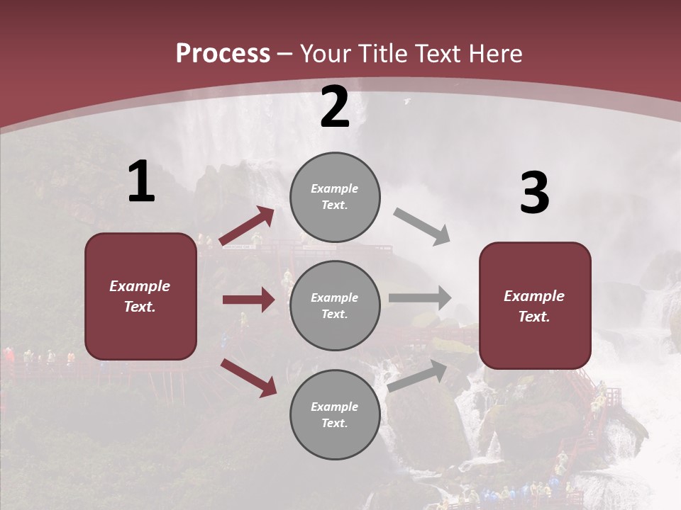 Bridal Cliff River PowerPoint Template
