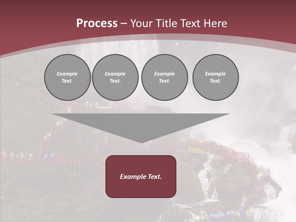 Bridal Cliff River PowerPoint Template