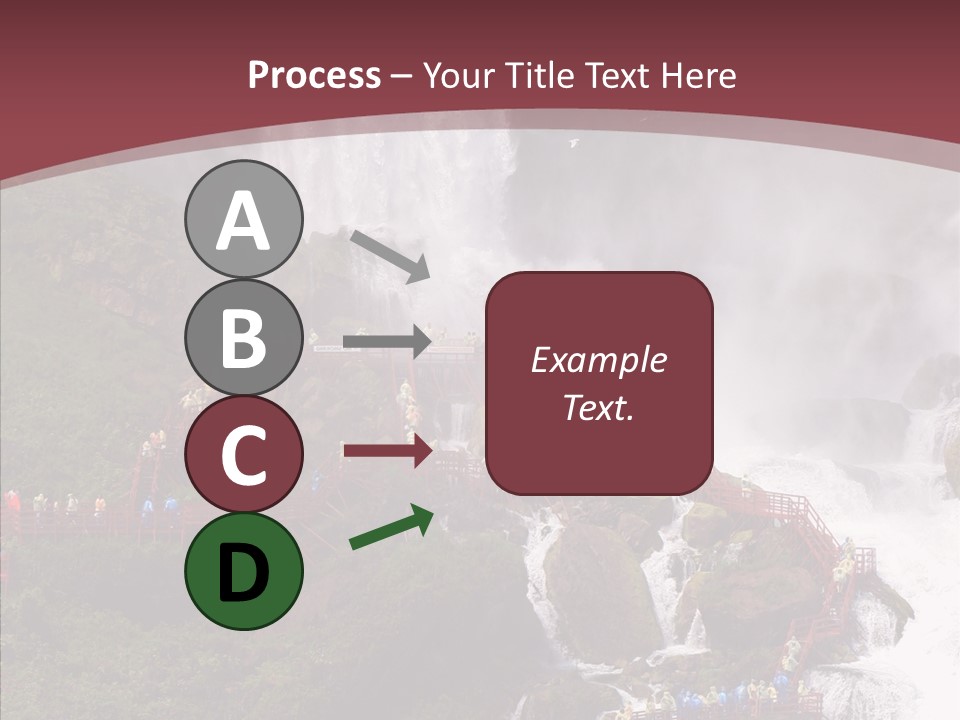 Bridal Cliff River PowerPoint Template