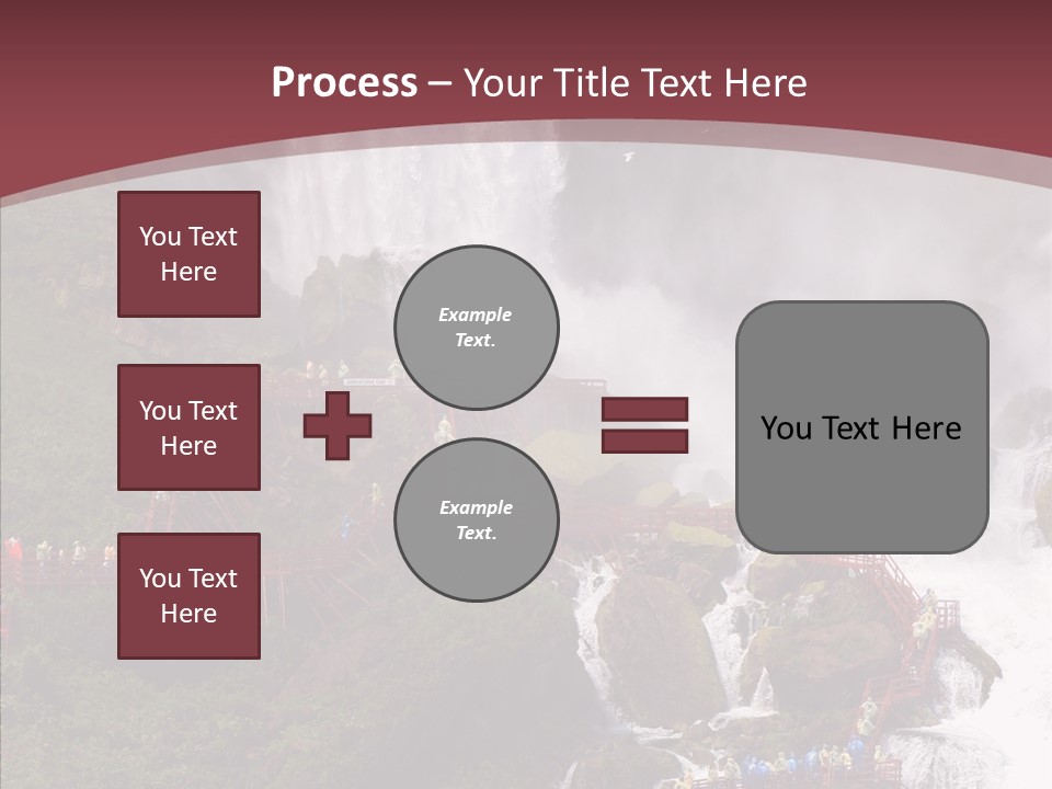 Bridal Cliff River PowerPoint Template