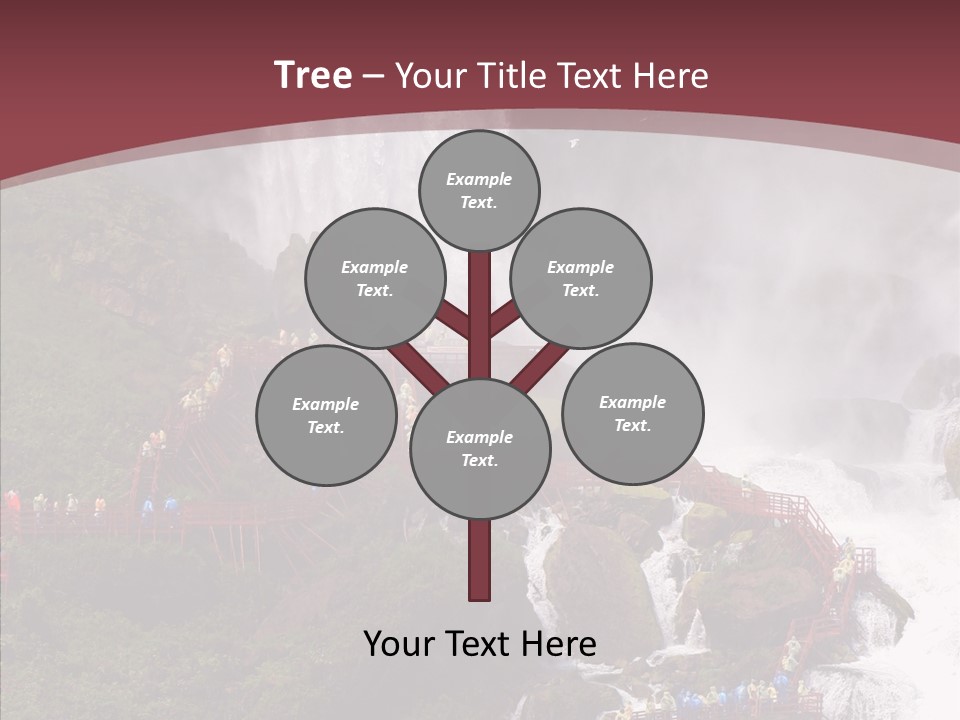 Bridal Cliff River PowerPoint Template