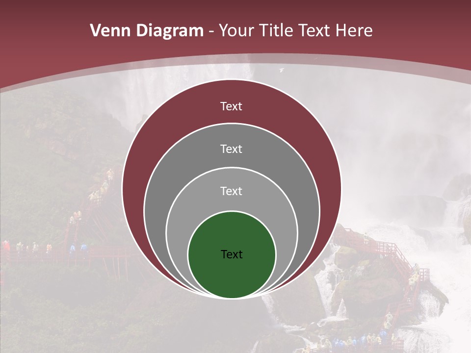 Bridal Cliff River PowerPoint Template