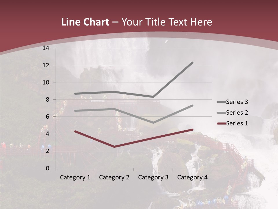 Bridal Cliff River PowerPoint Template