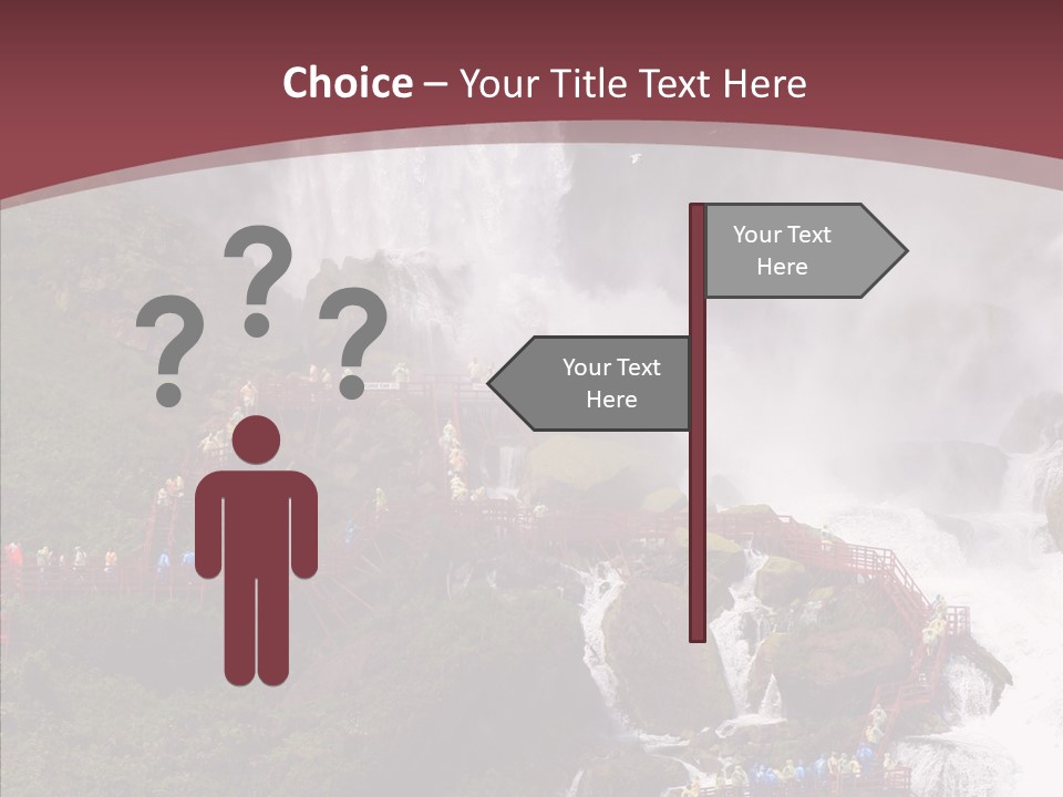 Bridal Cliff River PowerPoint Template