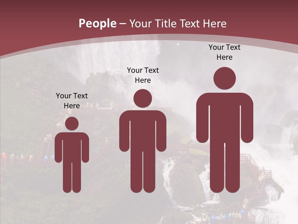 Bridal Cliff River PowerPoint Template