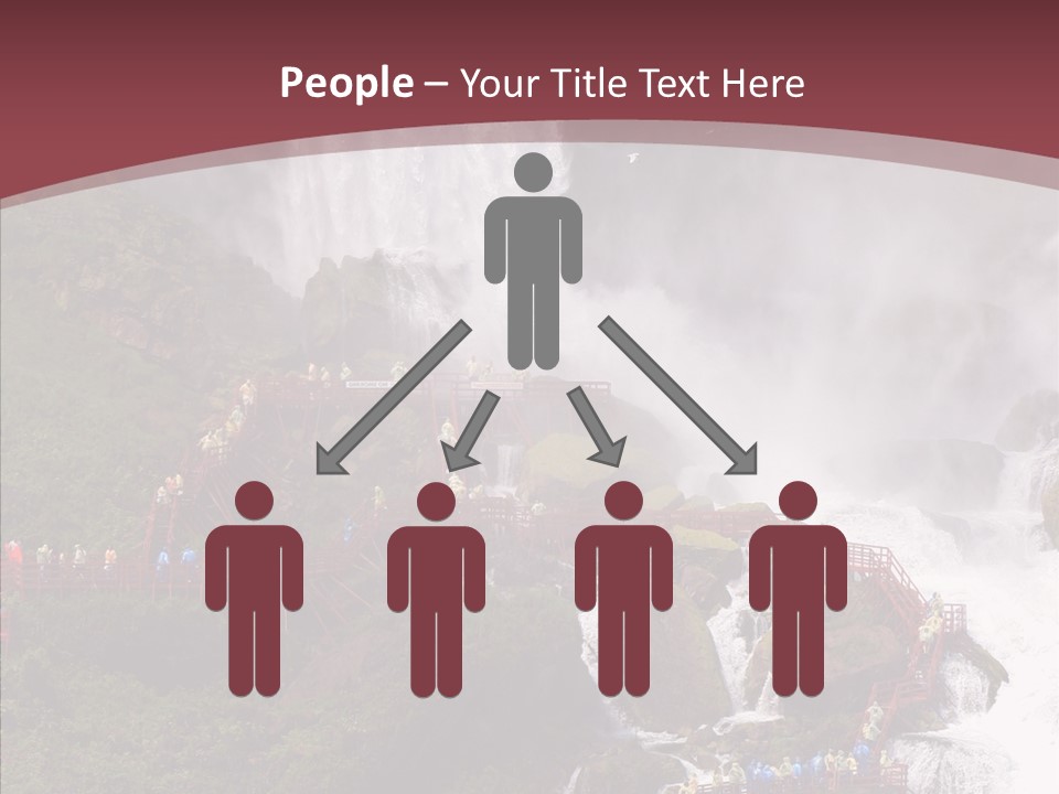 Bridal Cliff River PowerPoint Template