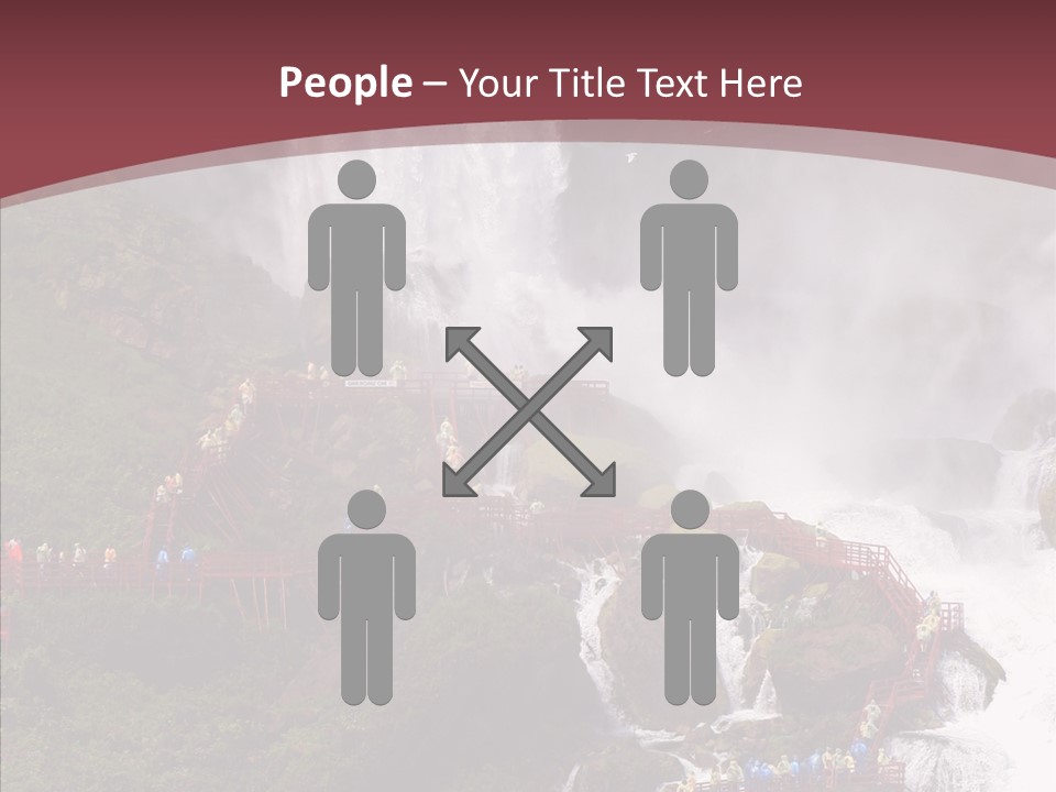 Bridal Cliff River PowerPoint Template