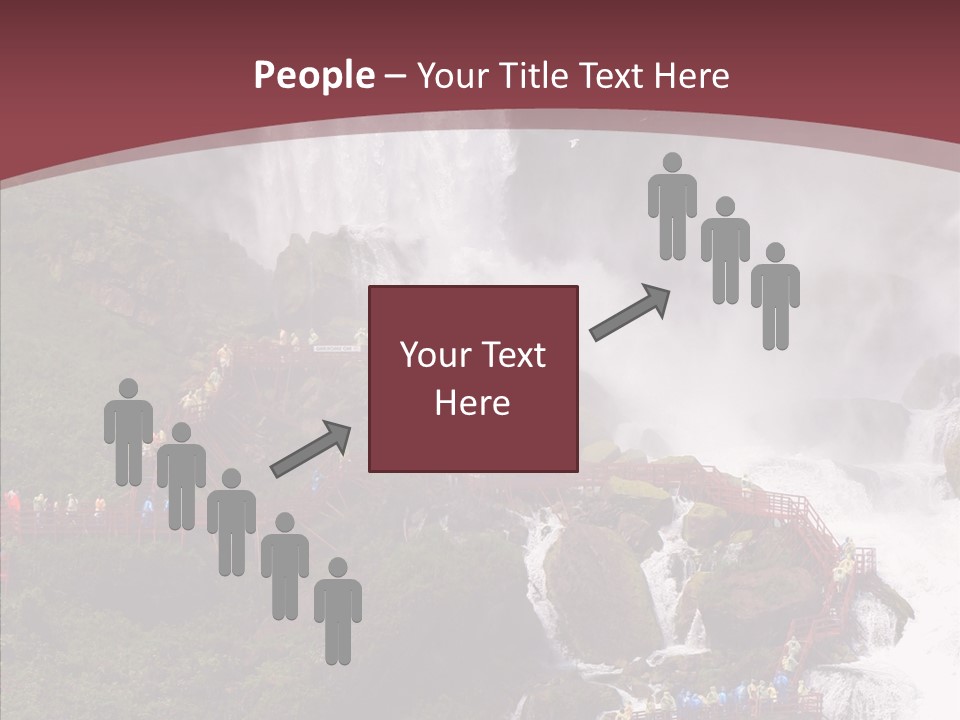 Bridal Cliff River PowerPoint Template