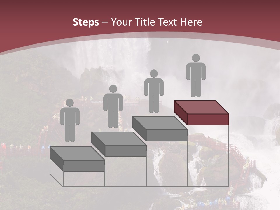 Bridal Cliff River PowerPoint Template