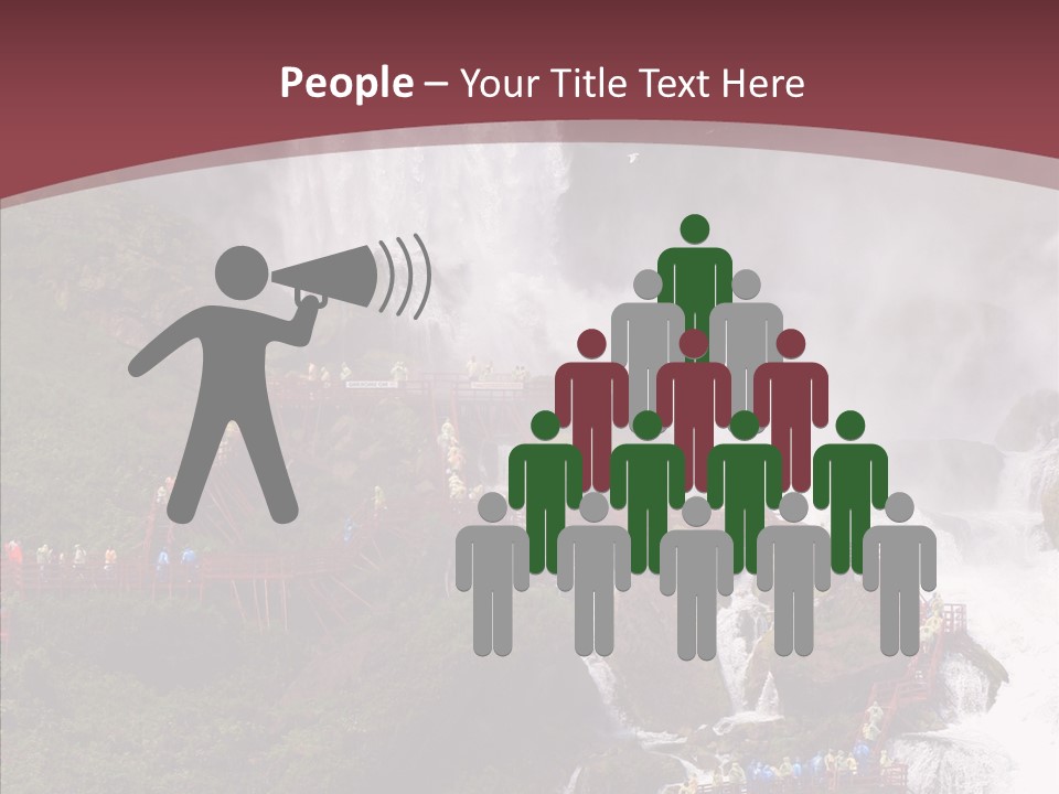 Bridal Cliff River PowerPoint Template