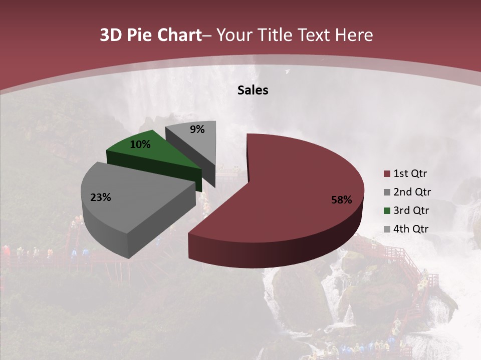 Bridal Cliff River PowerPoint Template