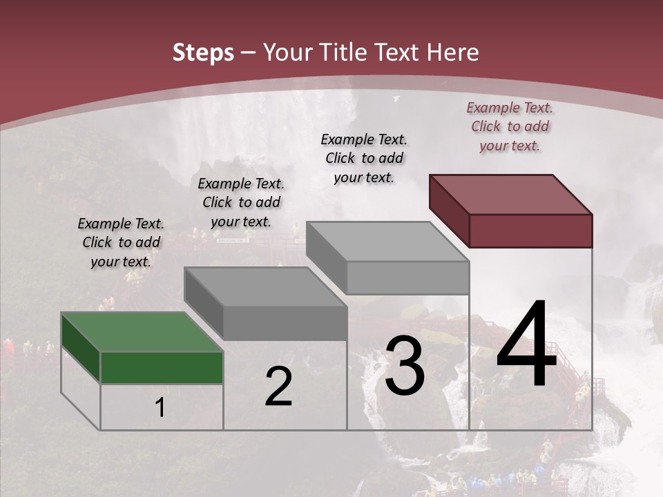 Bridal Cliff River PowerPoint Template