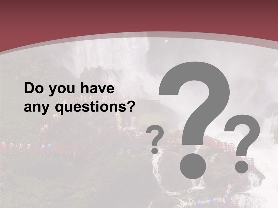 Bridal Cliff River PowerPoint Template