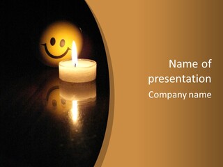 Singing Musician Lights PowerPoint Template