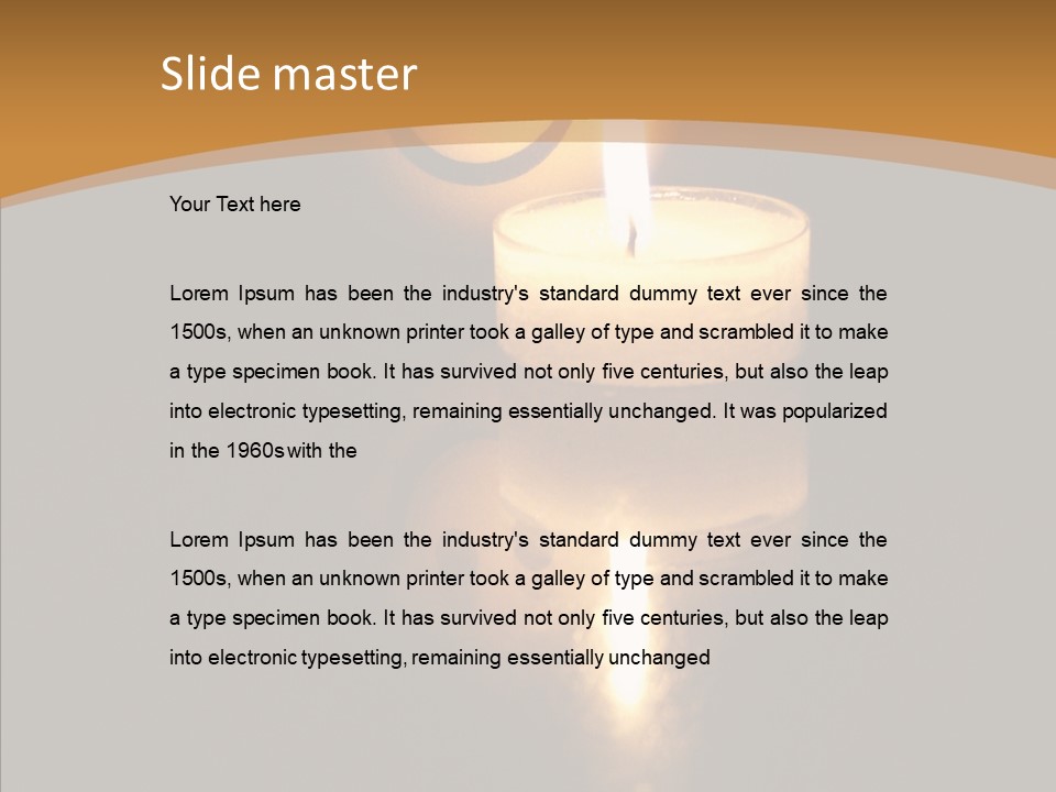 Singing Musician Lights PowerPoint Template