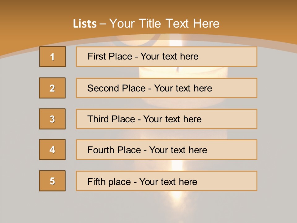 Singing Musician Lights PowerPoint Template