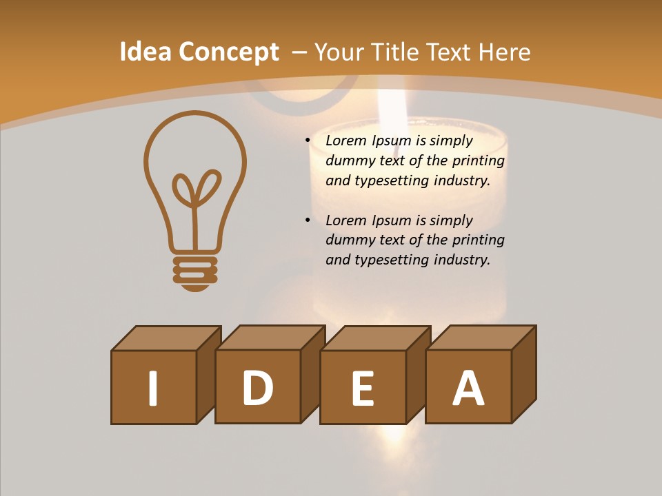 Singing Musician Lights PowerPoint Template