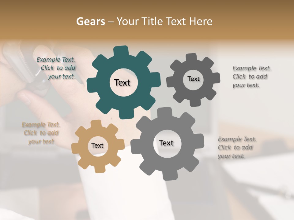 People Talk Laptop PowerPoint Template