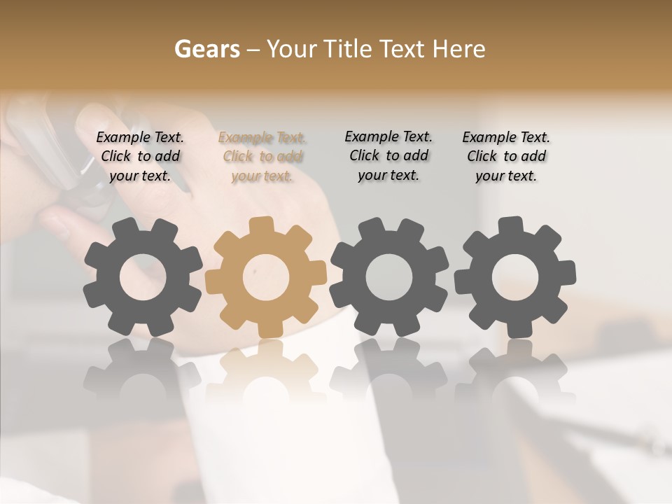 People Talk Laptop PowerPoint Template