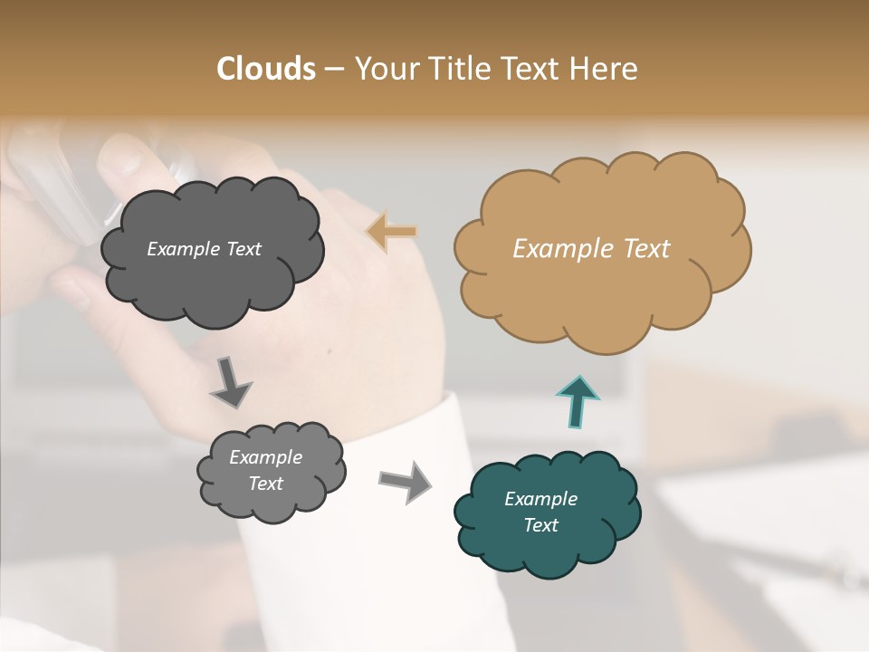 People Talk Laptop PowerPoint Template