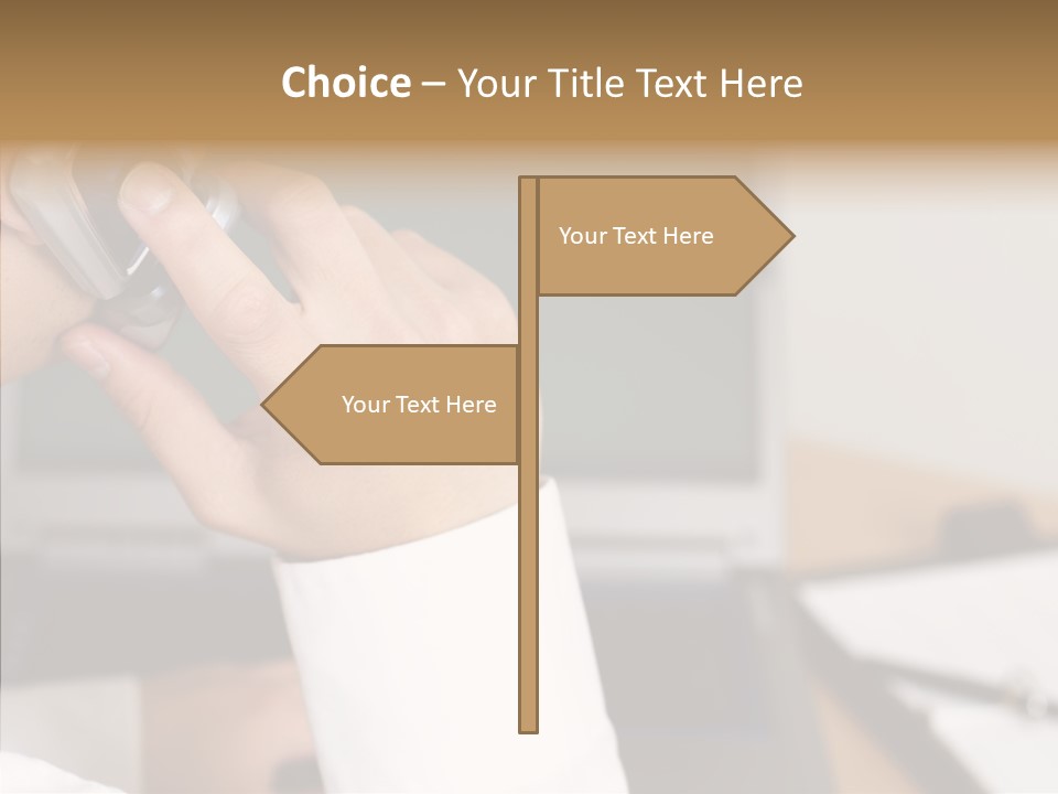 People Talk Laptop PowerPoint Template
