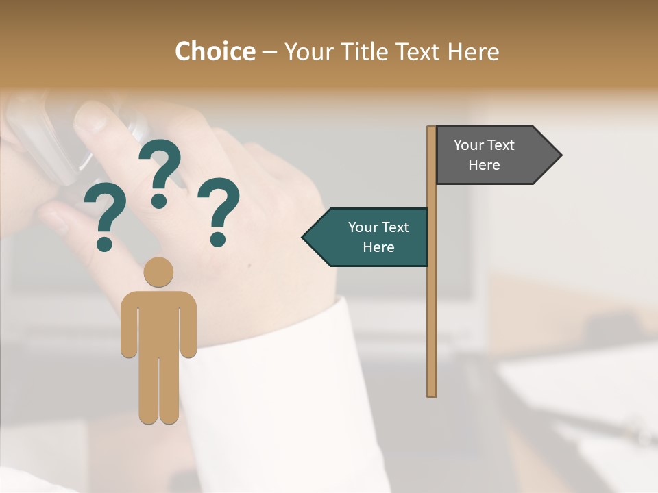 People Talk Laptop PowerPoint Template