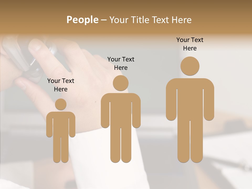 People Talk Laptop PowerPoint Template