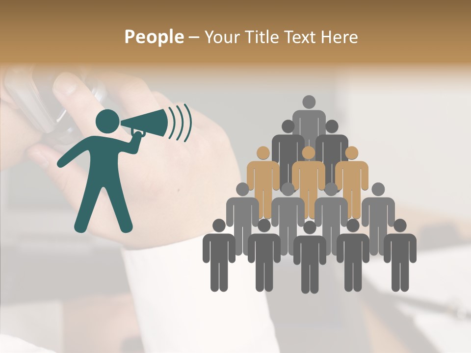 People Talk Laptop PowerPoint Template