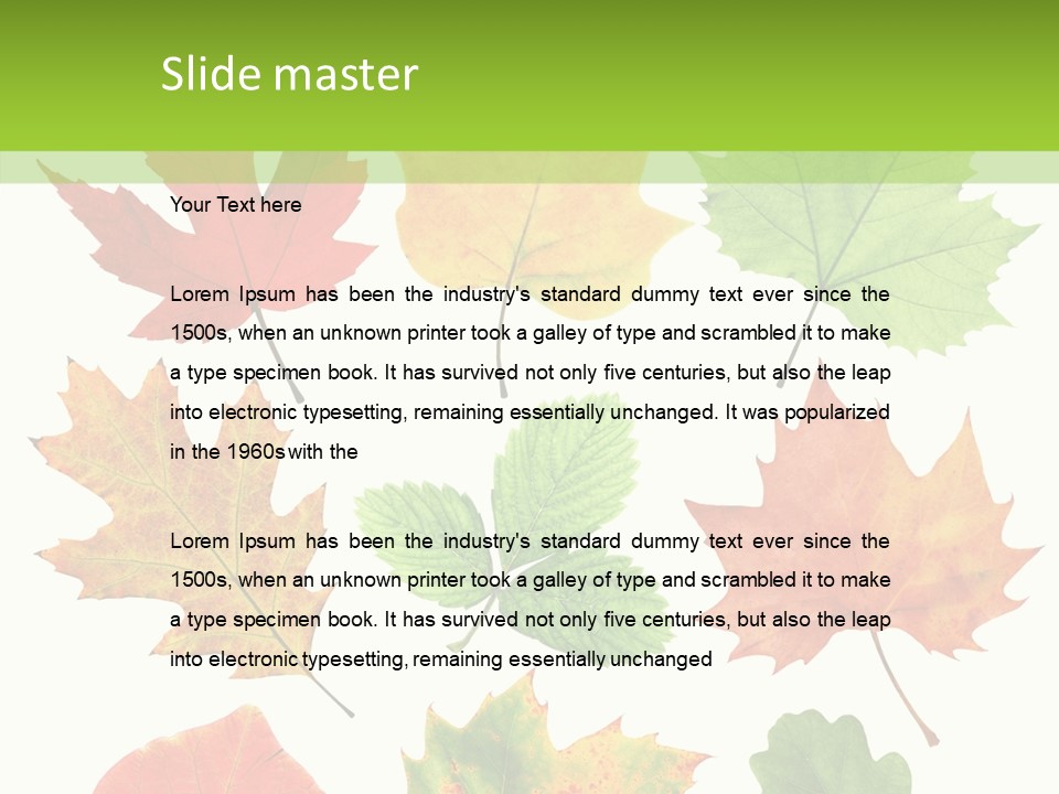 Flora Isolated Summer PowerPoint Template