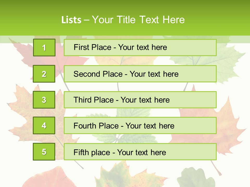 Flora Isolated Summer PowerPoint Template