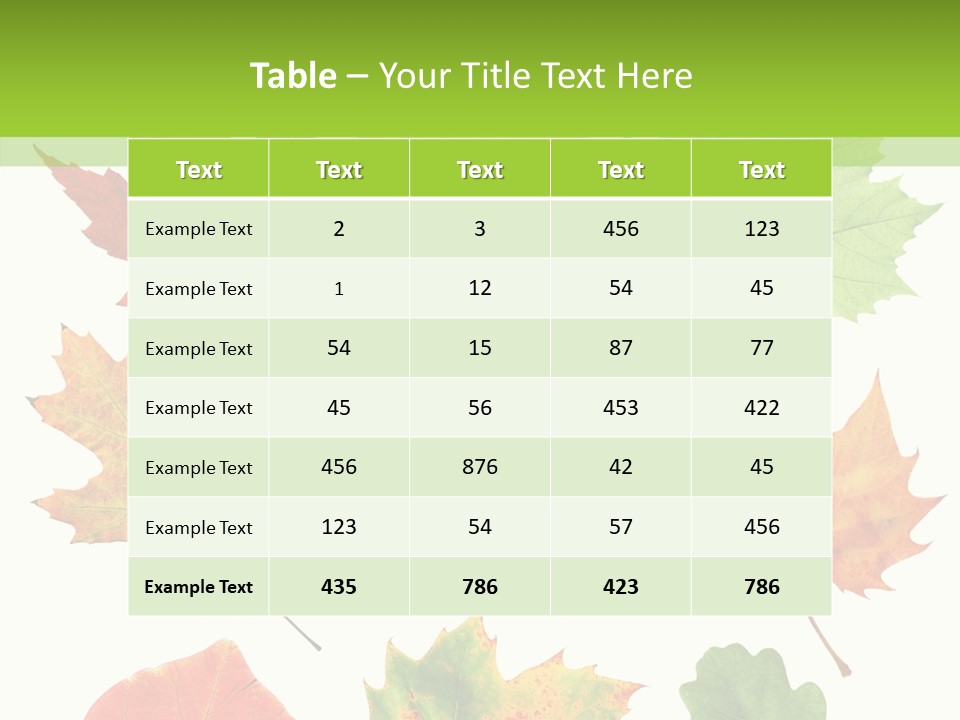 Flora Isolated Summer PowerPoint Template