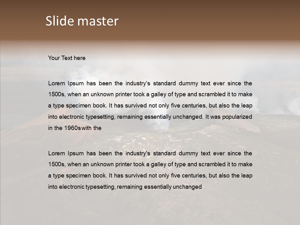 Erupt Active Smoldering PowerPoint Template