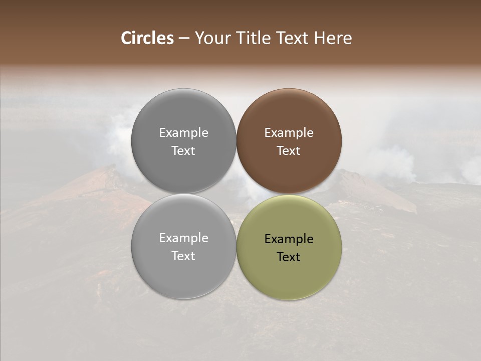 Erupt Active Smoldering PowerPoint Template