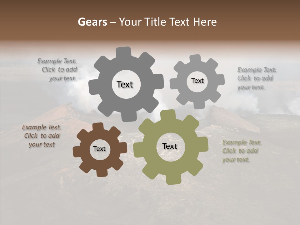 Erupt Active Smoldering PowerPoint Template