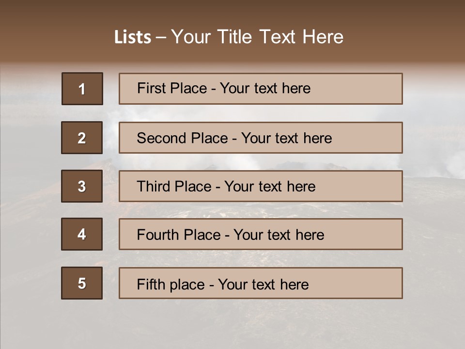 Erupt Active Smoldering PowerPoint Template