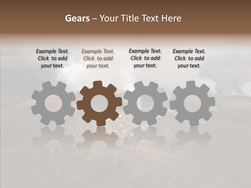 Erupt Active Smoldering PowerPoint Template